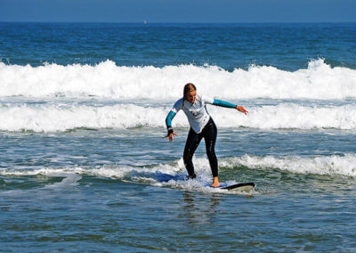surf course in Praia Azul - Santa Cruz