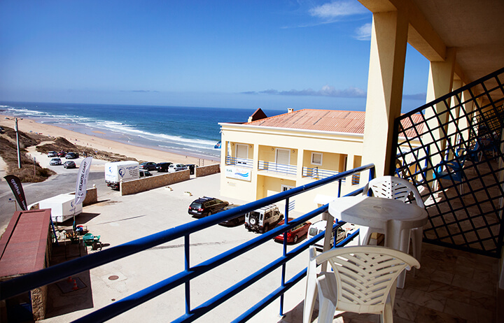 ocean view balcony morning surf holidays