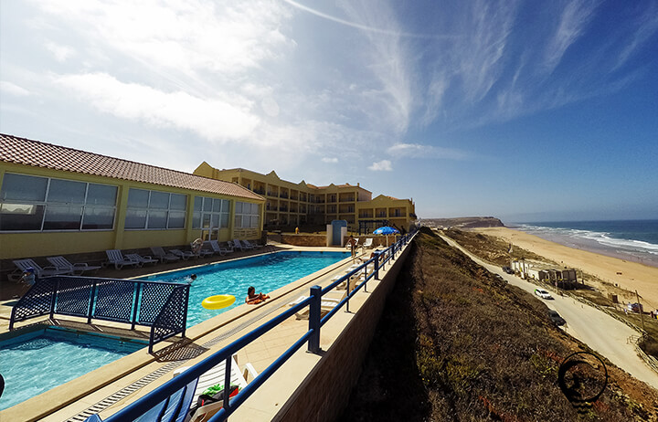 Atlantic Coast Surf School accommodation with ocean View swimming pool
