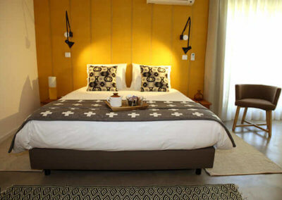comfortable room on Santa Cruz luxury villa for surf holidays in portugal